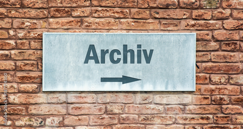 Schild 225 - Archiv