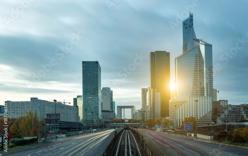 La defense district in Paris   France