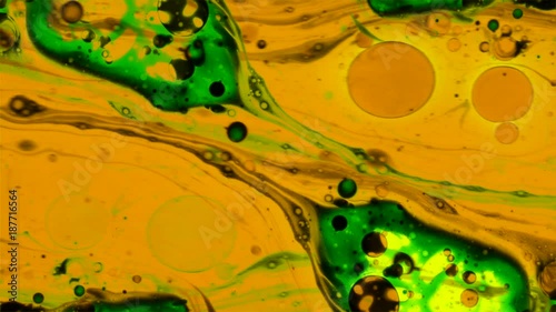 Abstract patterns of ink on water 