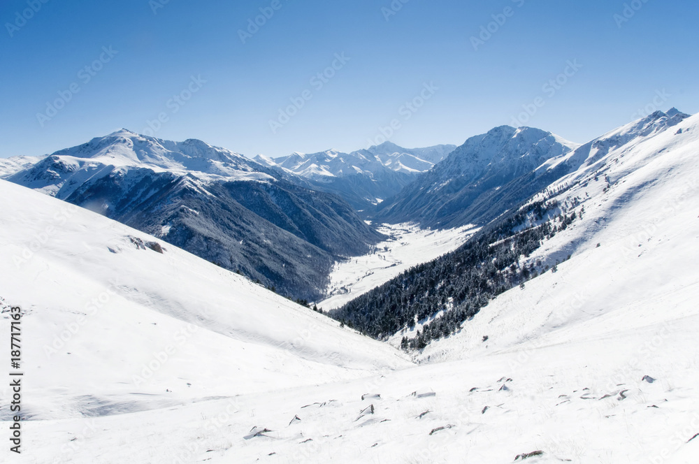 Mountains near the village of Arkhyz.