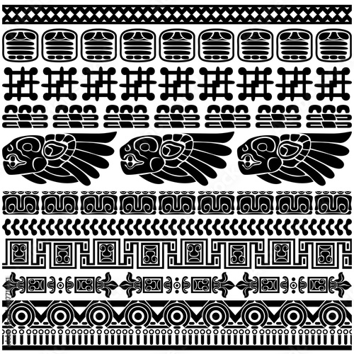 Set of ancient American ornaments