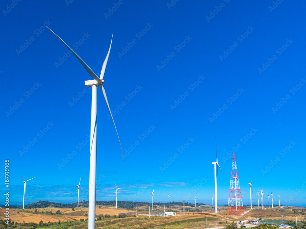 Wind turbine for electricity generation in the filed. Wind turbine for electricity generation in the filed.