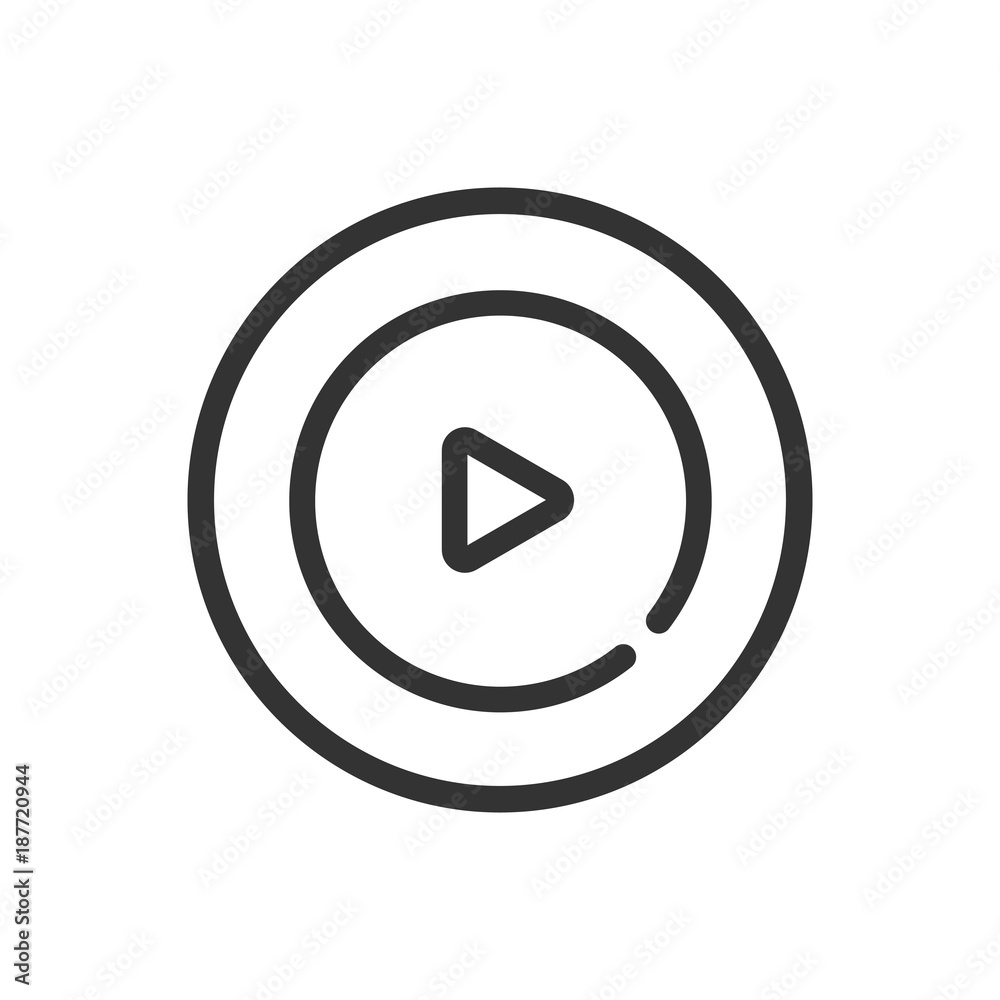 Motion graphic icon line icon on a white background Motion graphic icon line icon on a white background