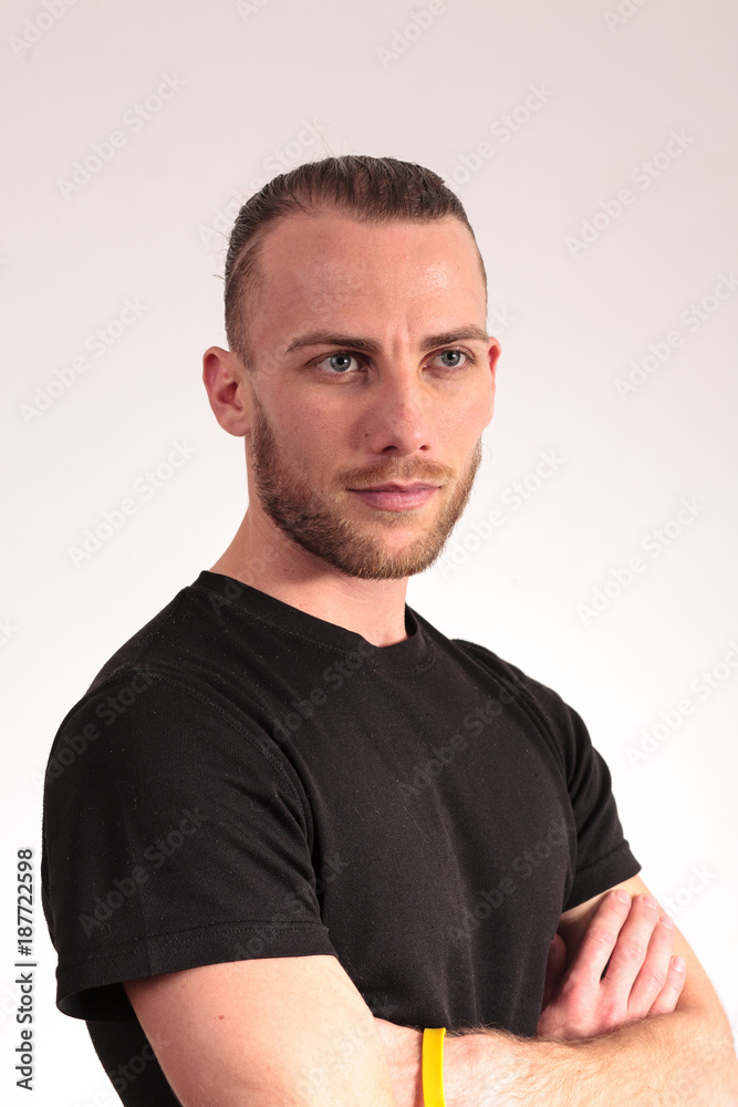 boy in black shir