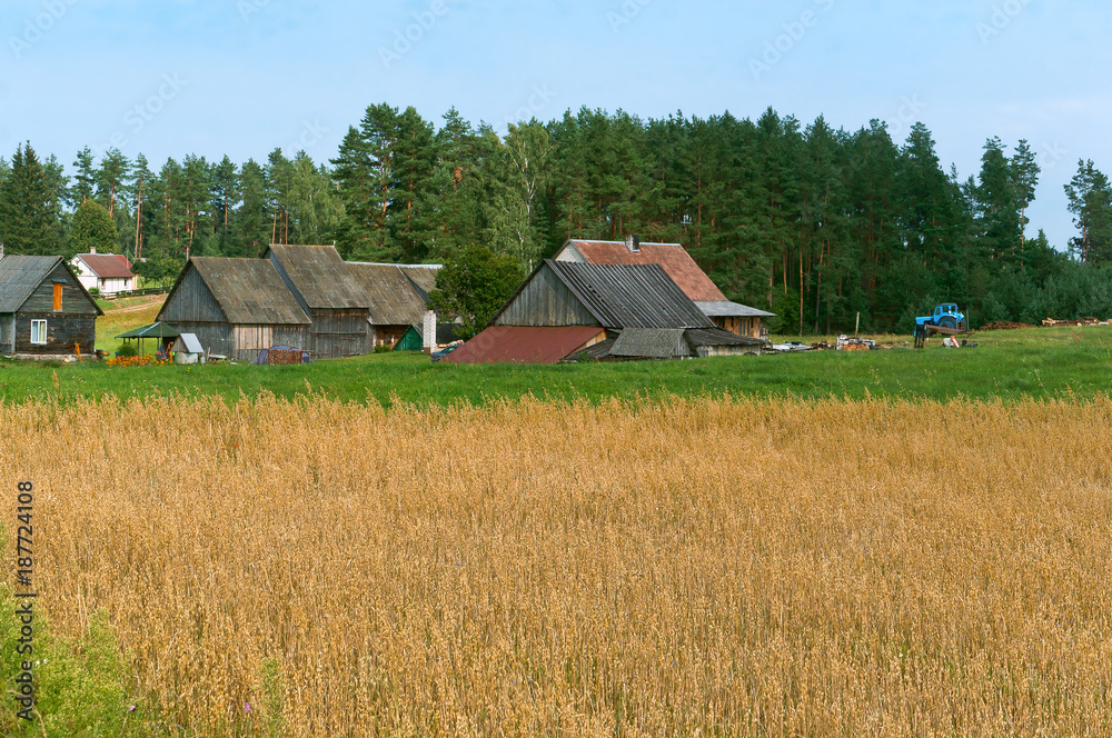 Cuntryside. Rural home. Rural landscape. Cuntryside. Rural home. Rural landscape.