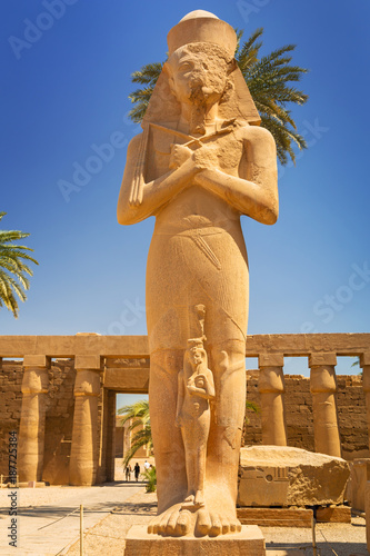 Statue of Ramesses II in Karnak temple in Luxor  Egypt