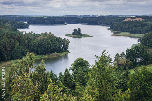 Jedzelewo Lake in Masuria Lakeland region of Poland photo