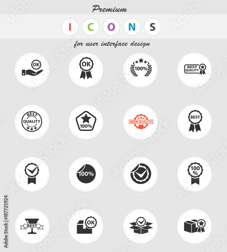 quality icon set