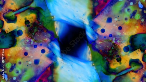 Abstract patterns of ink on water 