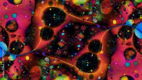 Abstract patterns of ink on water 