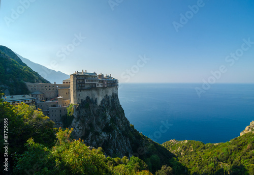 The monastery of Simonopetra in Mount Athos monastic republic, Greece