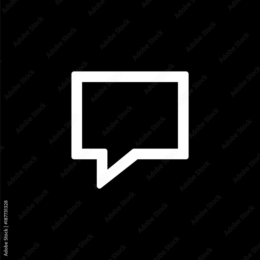 Message icon for simple flat style ui design Message icon for simple flat style ui design