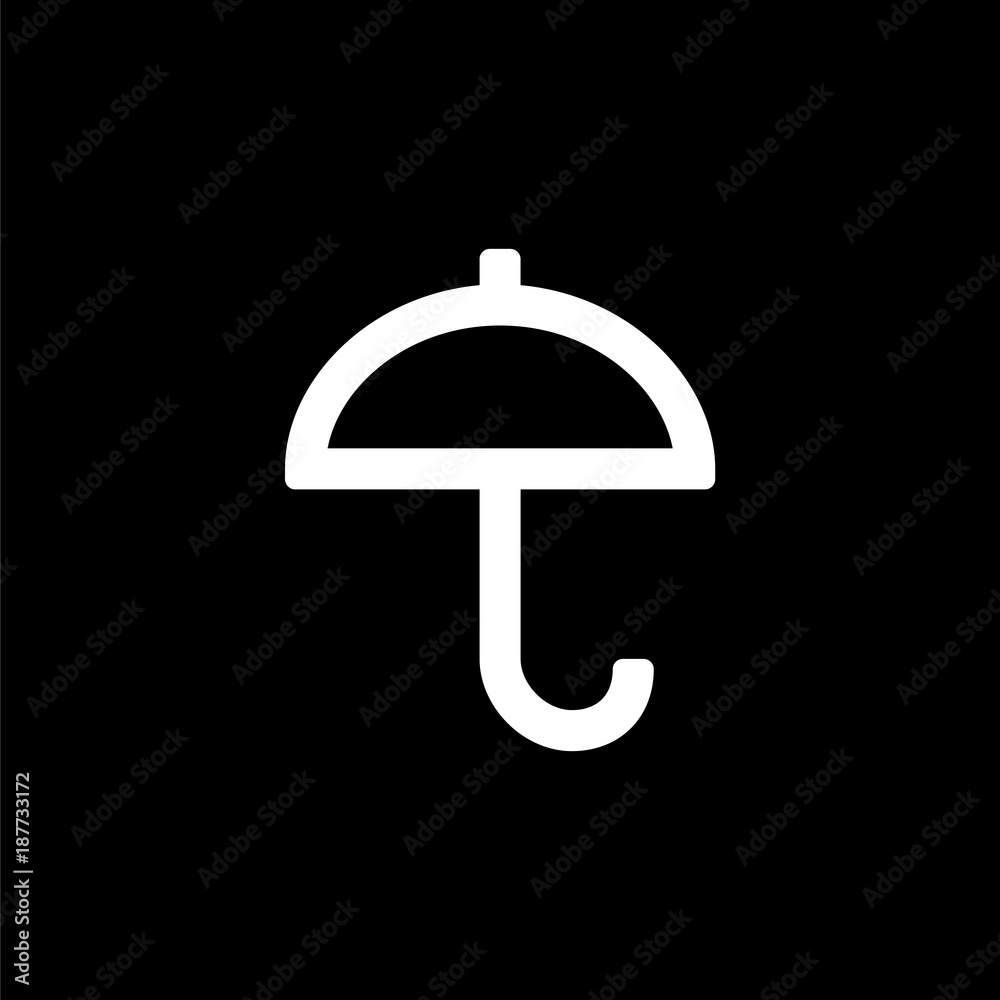 Umbrella icon for simple flat style ui design Umbrella icon for simple flat style ui design
