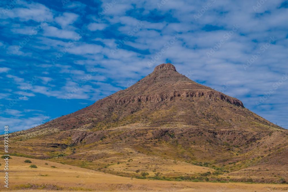 On the road toward Khorixas in the Kunene region of Northern Namibia. On the road toward Khorixas in the Kunene region of Northern Namibia.
