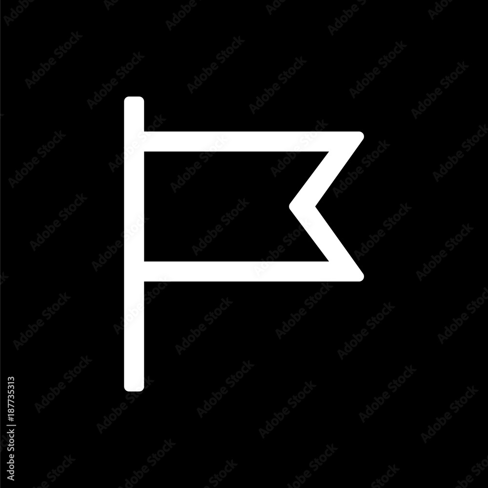 Flag icon for simple flat style ui design Flag icon for simple flat style ui design