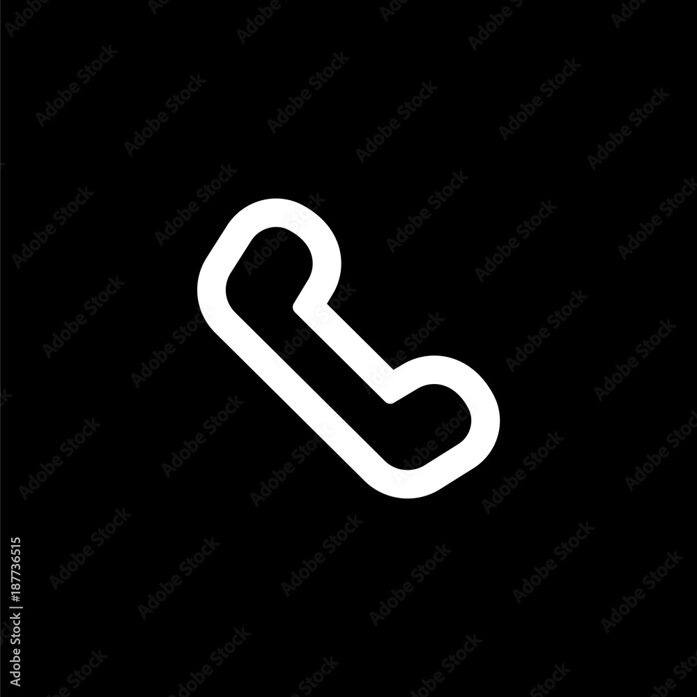 Phone icon for simple flat style ui design Phone icon for simple flat style ui design