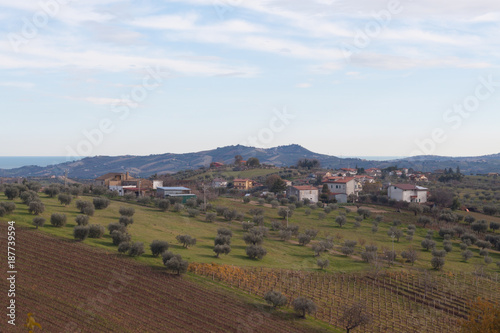 panorama di paese di provincia in italia