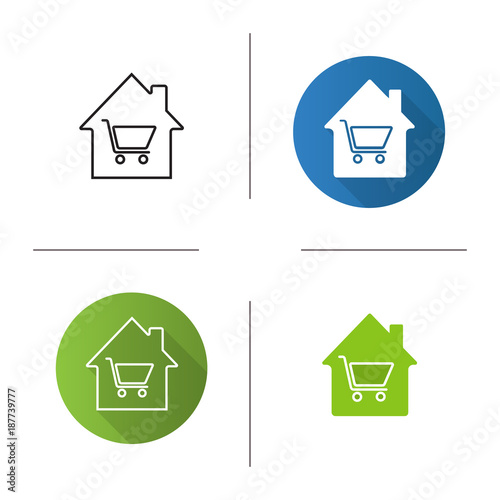 Household goods store icon