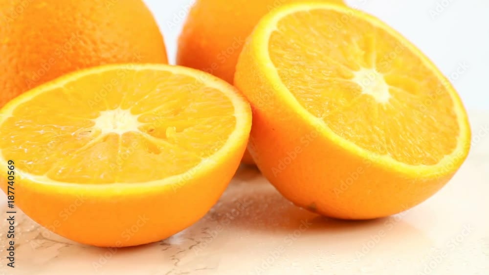 Fresh citrus fruits. Rotate Video footage of the concept of a healthy