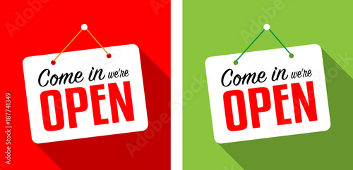 Come in we are open