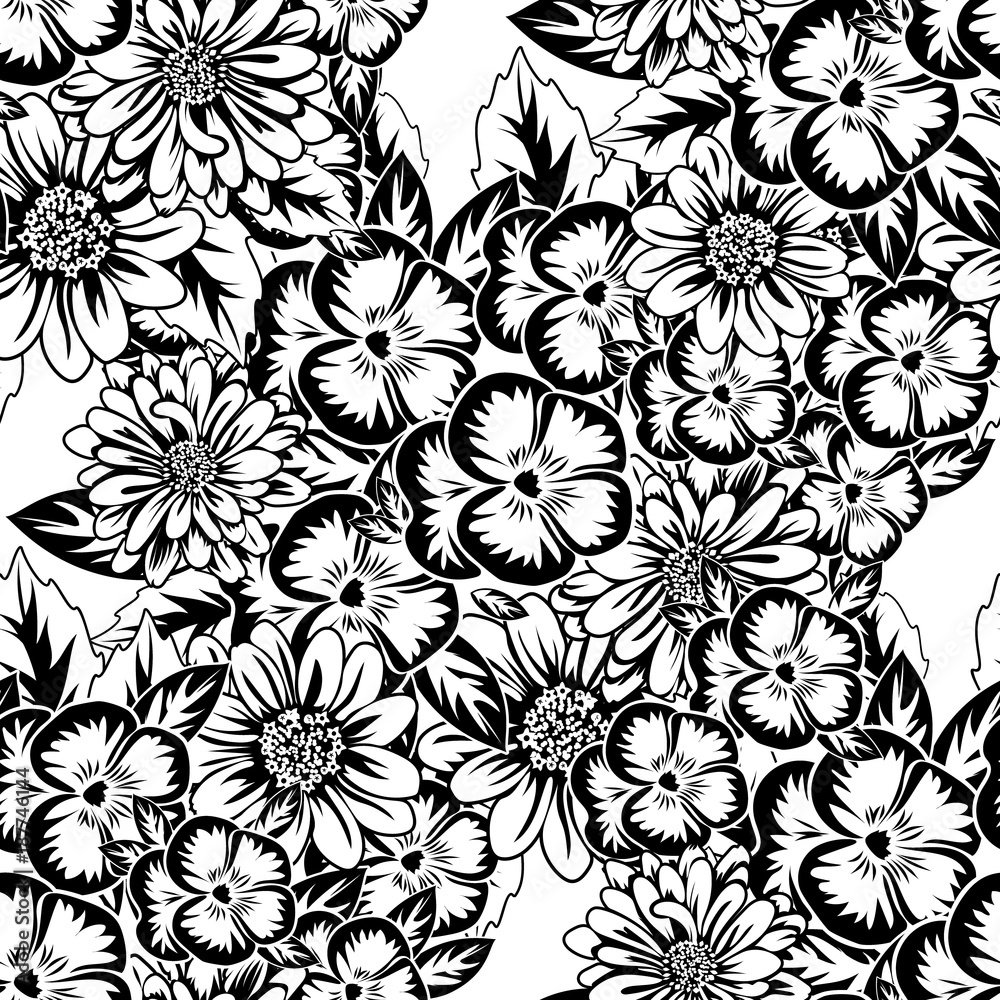 seamless monochrome pattern seamless monochrome pattern