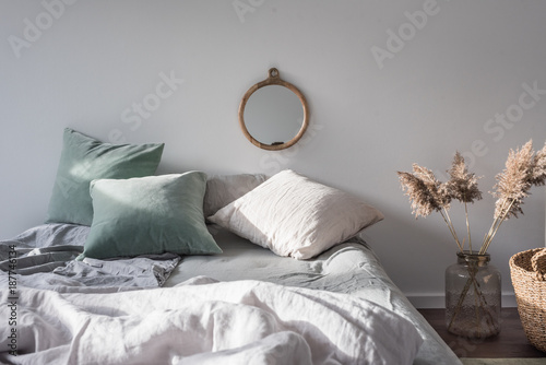 Interior view of bedroom photo