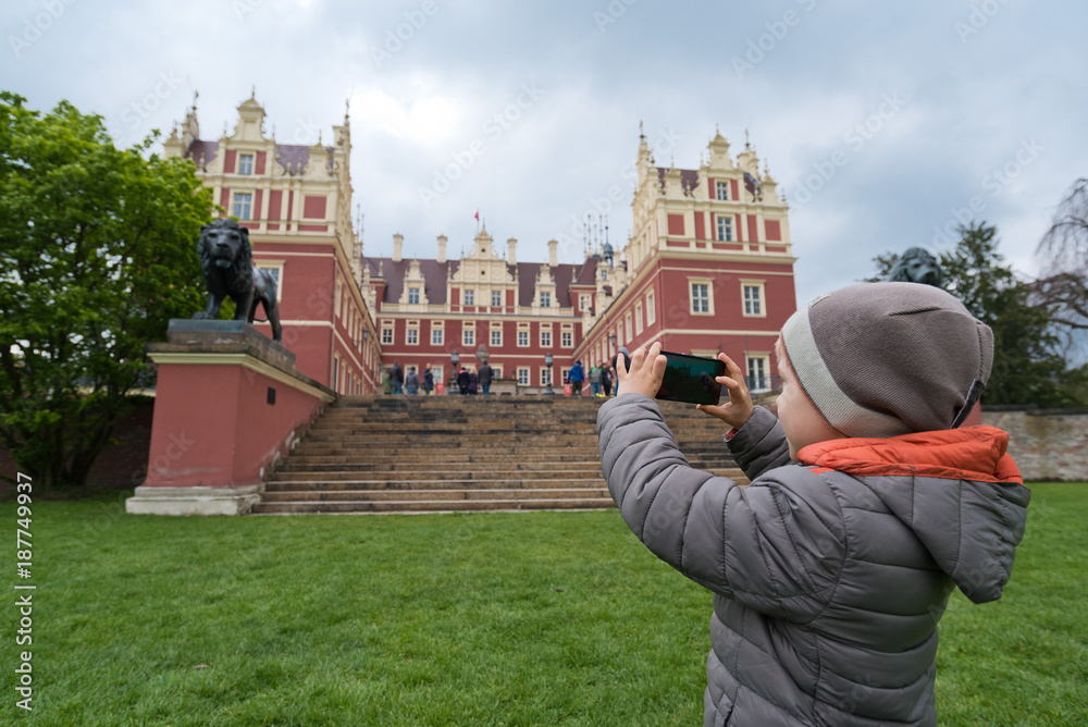 Obraz premium Castle of Fuerst Pueckler in Bad Muskau in Germany