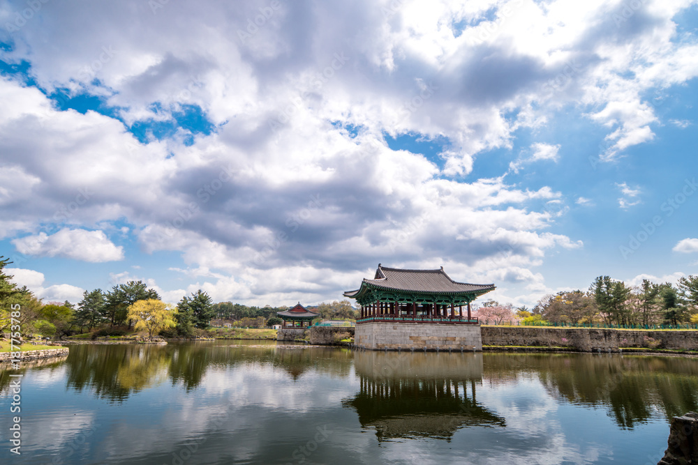 Donggung palace and Wolji pond(Anapji Pond) Donggung palace and Wolji pond(Anapji Pond)