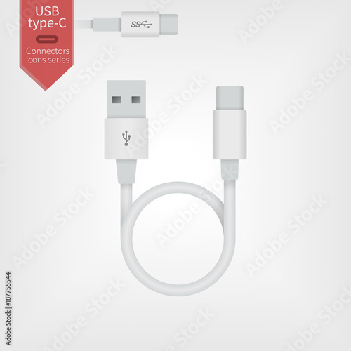 USB type-C red wire photo