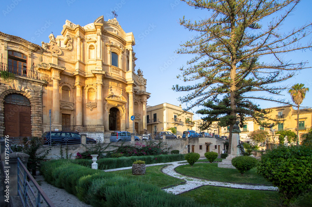 Fototapeta premium San Domenico church, Noto, Italy