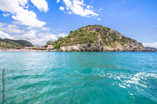 Paleokastritsa bay on Corfu, Greece