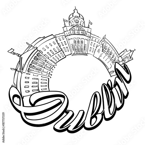 Photography Dublin landmarks cover design