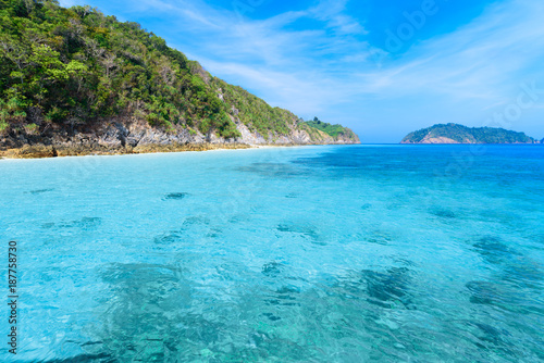 Beautiful island in north andaman sea,clear water,summer vacation © Atip R