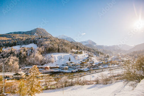 winter koenigssee bayern alps landscape
