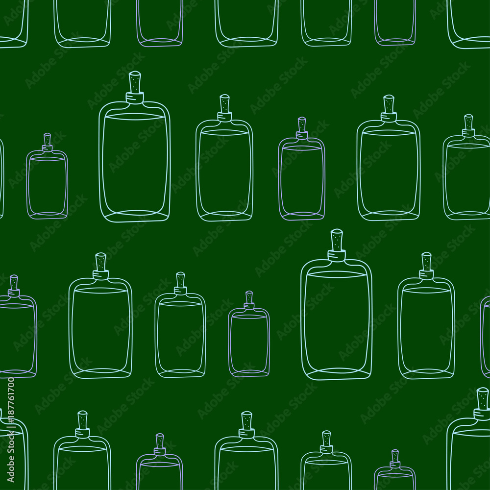 green bottles seamless pattern green bottles seamless pattern