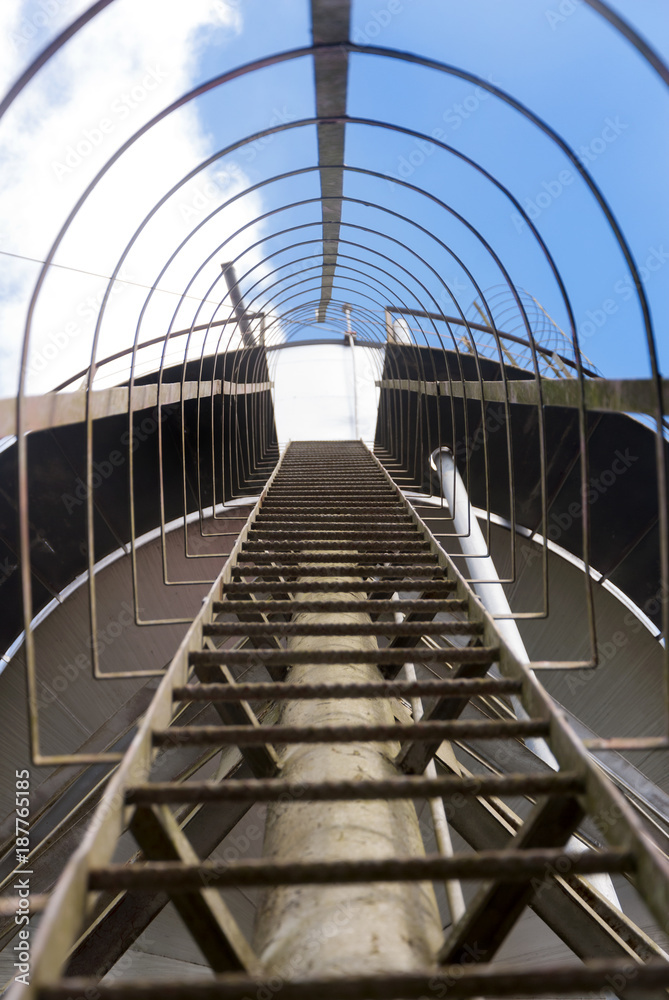 Fototapeta premium Water tank and blue sky