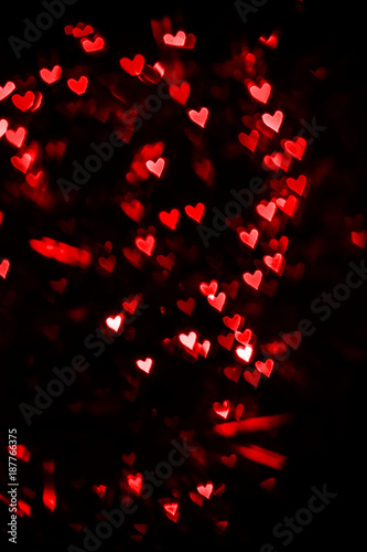 Blurred hearts. Valentines day background. Love concept for mother's day and valentine's day. Valentine's Day blurred postcard