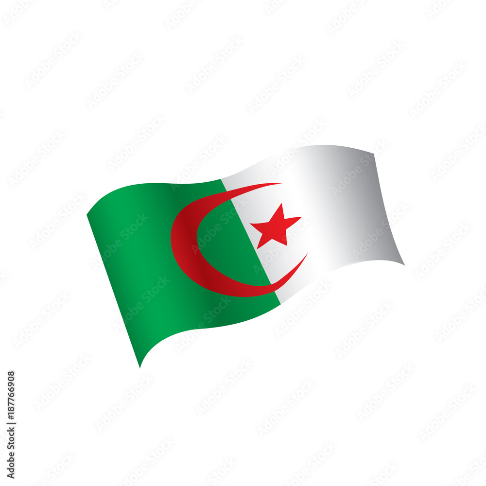 Algeria flag, vector illustration Algeria flag, vector illustration