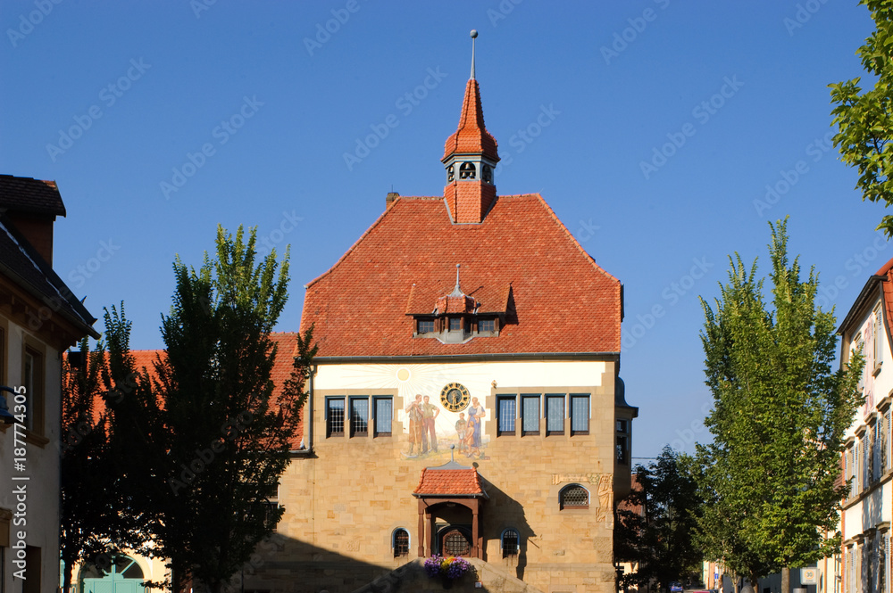 Obraz premium Rathaus in Östringen-Odenheim