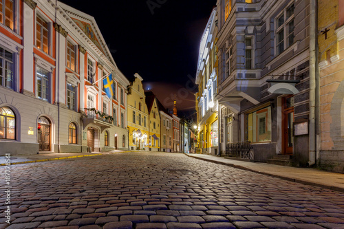 Tallinn. Old medieval street.