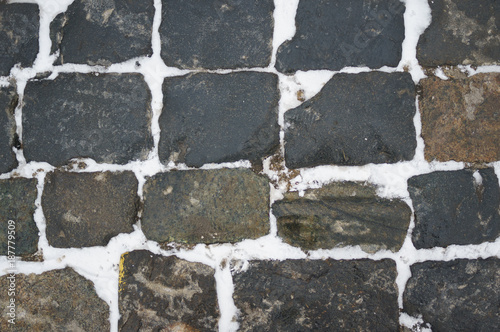 Stone pavement, texture