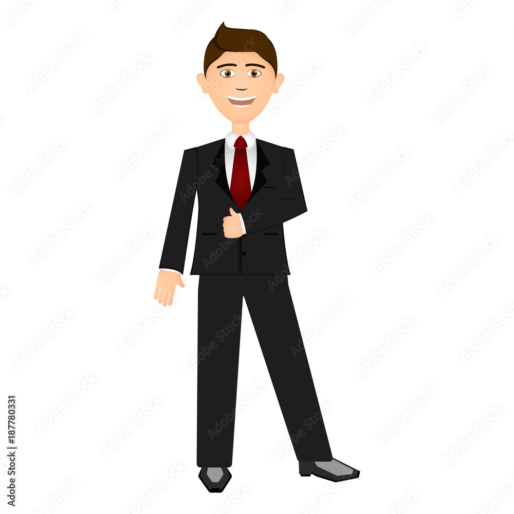 Isolarted businessman illustration Isolarted businessman illustration