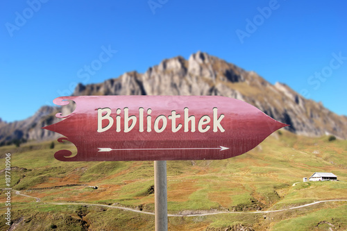 Schild 250 - Bibliothek