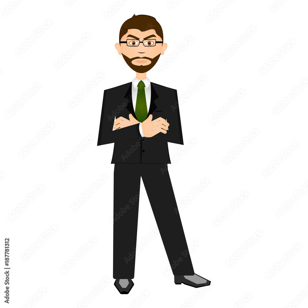 Isolarted businessman illustration Isolarted businessman illustration