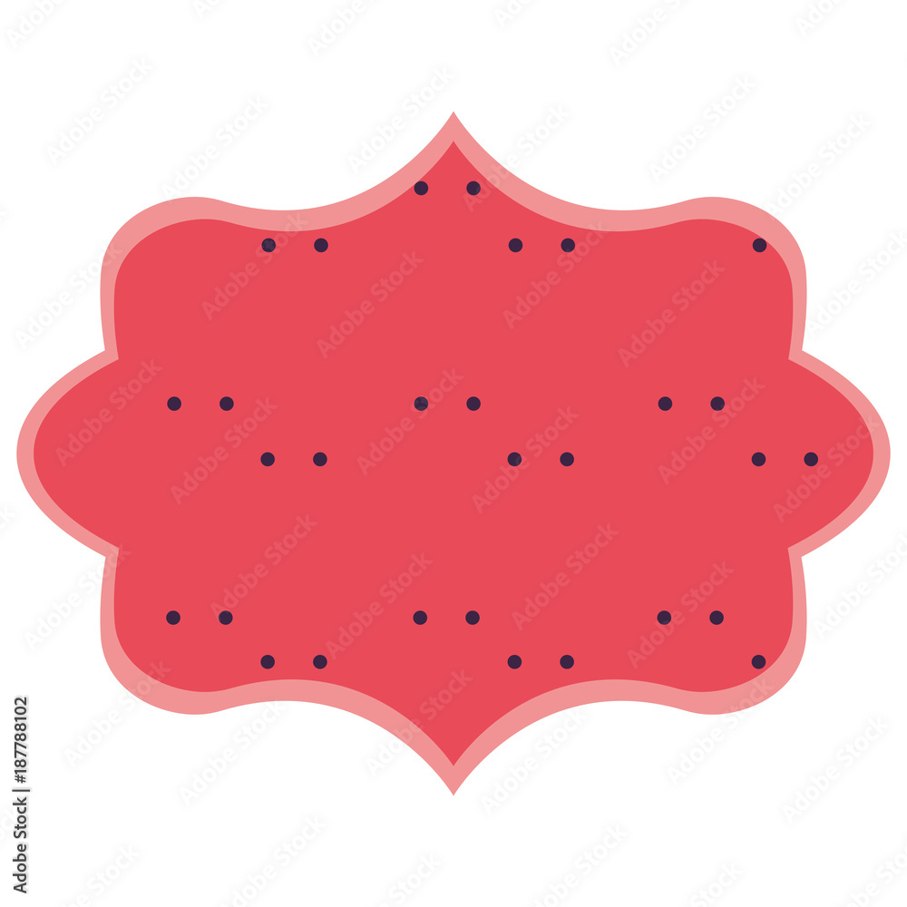 Abstract frame emblem