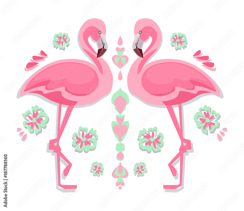 Fototapeta premium Flamingo Vector Illustration
