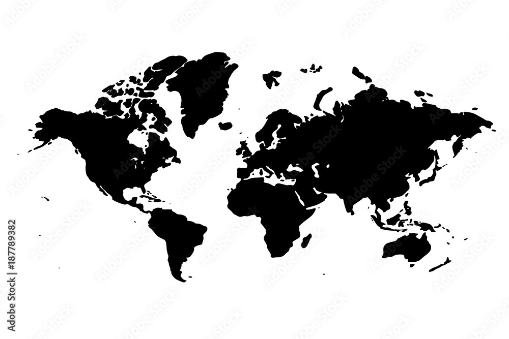 World map isolated. Best popular World map Vector. World map isolated. Best popular World map Vector.
