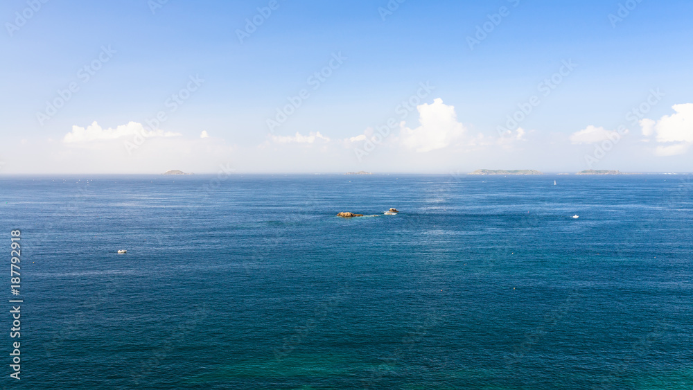 view of English Channel from Saint-Guirec area