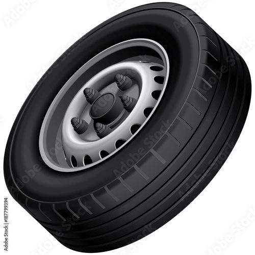 Light truck wheel illustration