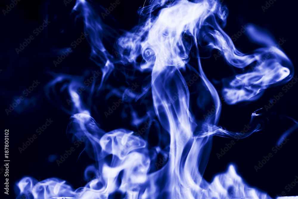Abstract background, smoke on a blue background. Abstract background, smoke on a blue background.
